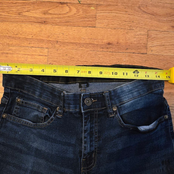 Rugby University Slim Fit Jeans Mens Flex Waist Size 32x32 Stretch Flex Comfort - Picture 4 of 9